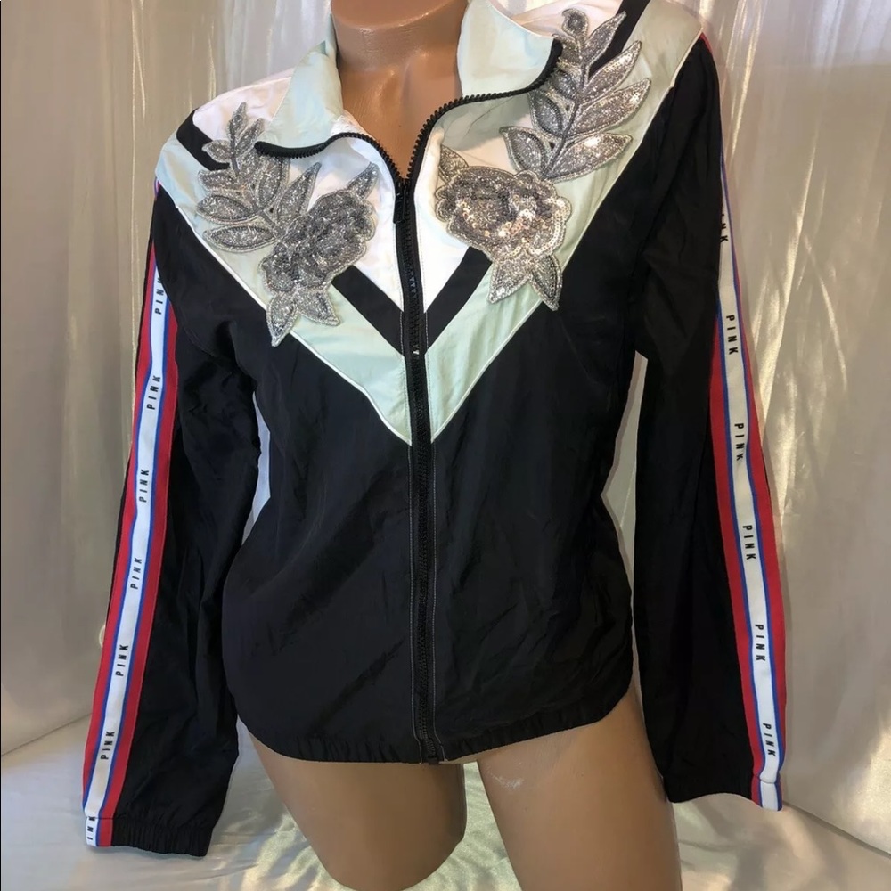 Victoria’s Secret PINK anorak jacket sequin nwt